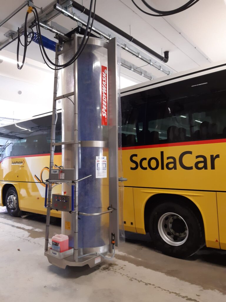 SPEEDYWASH Compact-H 400 Volt, hängende Schienen Einbürstenwaschanlage